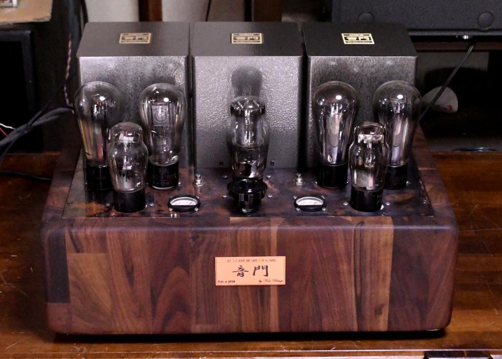 45 PSE tube amplifier with driver tube 42 walnut case