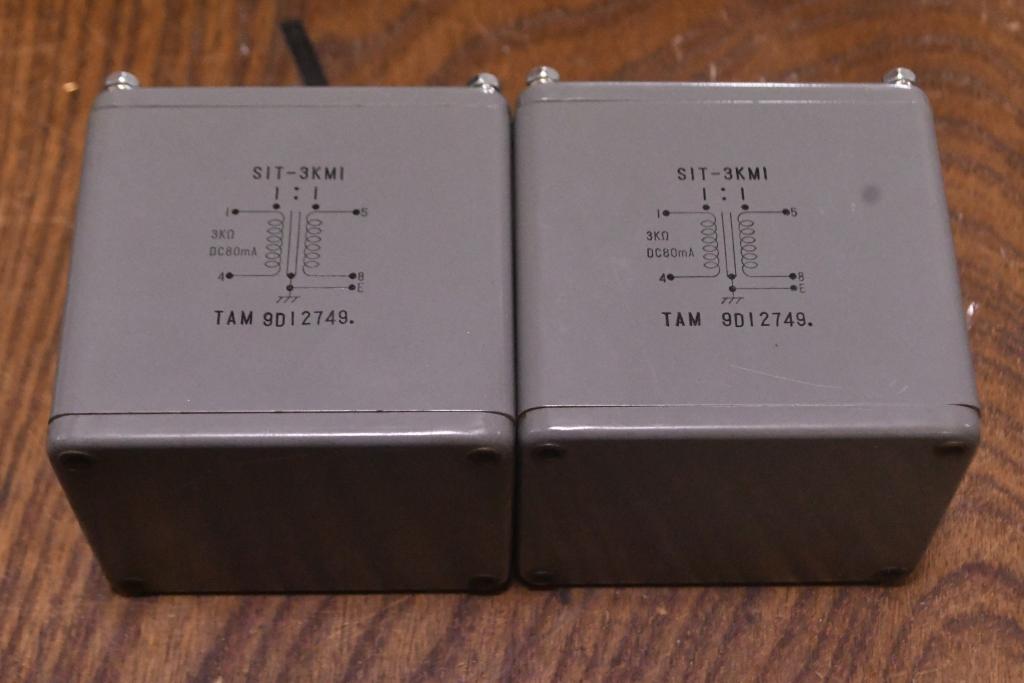 Pair Early TAMURA SIT-3KMI interstage transformer special order by SAKUMA * 3K/80mA